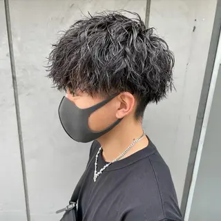 ショート カラー パーマ メンズ 【メンズサロン】 BLUCK 横浜のヘアスタイル