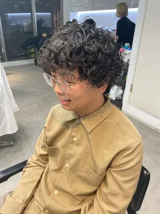 パーマ メンズ ショートヘア原宿 fifth コシのヘアスタイル