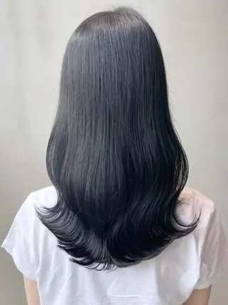 ミディアム カラー パーマ ヘアアレンジ ITbyALBUM 八王子店のヘアスタイル