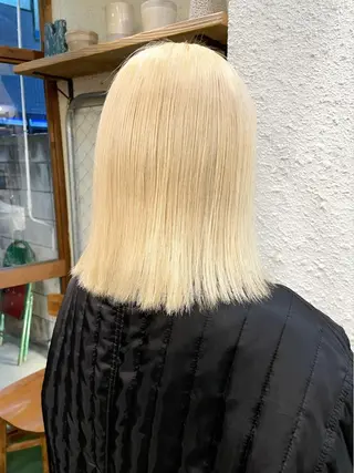 ミディアム カラー ヘアアレンジ 〽️magico/ ウルフDaiki〽️のヘアスタイル