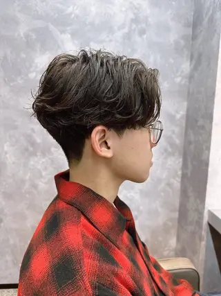 パーマ メンズ メンズパーマ🔵 ハイトーン✨原田慎也のヘアスタイル