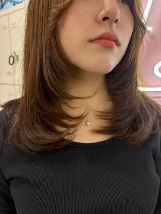 Wカラー/暖色/べ ージュりく©︎🐝のヘアスタイル