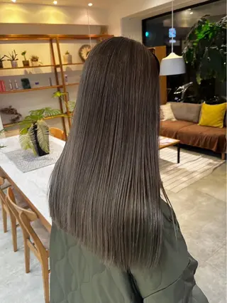 ロング カラー パーマ ヘアアレンジ misa🫧ナチュラ ル縮毛矯正/髪質改善のヘアスタイル