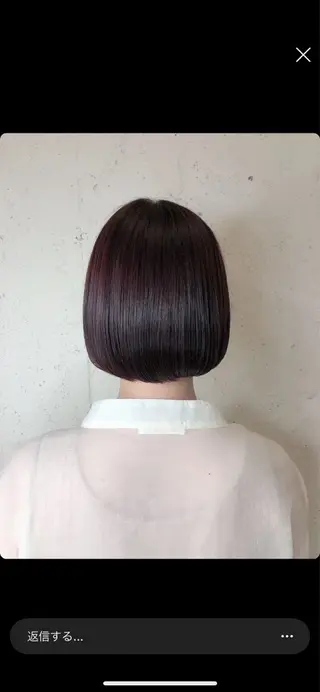 ショート カラー 透明感カラー🎀 ／レイヤー／マツエクのヘアスタイル