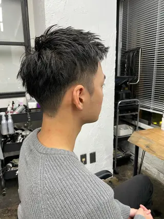 ショート メンズ メンズパーマ メンズ特化ryoのヘアスタイル