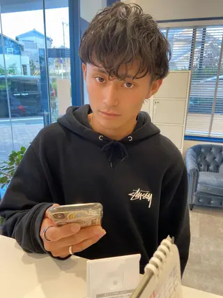パーマ メンズ TECHRISE刈谷所属・田中 大貴のヘアスタイル