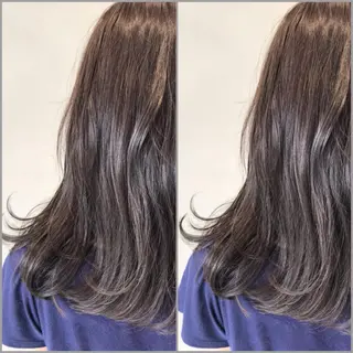 ミディアム カラー オリーブ透明感カラー 表参道/MIKUのヘアスタイル