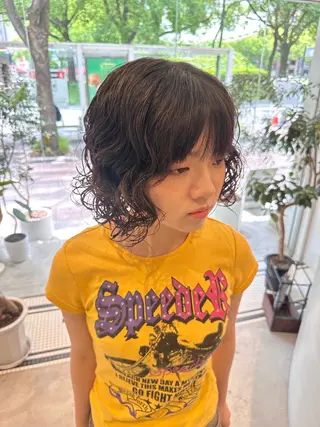ショート パーマ 井村 晃琉のヘアスタイル