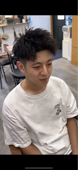 パーマ メンズ ＆tigre 佐藤秀太のヘアスタイル