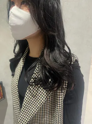 セミロング パーマ 韓国hair ·͜· watanabeのヘアスタイル