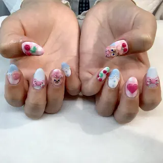 ネイル 💎🐰 saki. m 🐰💎のネイルデザイン