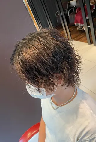 パーマ メンズ little×aimer仙台2号店所属・仙台駅/メンズパーマ /🔗髙橋海汰のヘアスタイル
