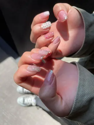 ロング カラー ヘアアレンジ キッズ ネイル マツエク・マツパ 福田 加奈のネイルデザイン