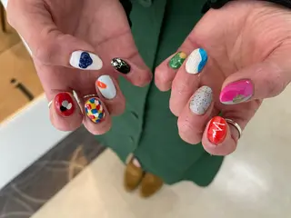 ショート m kaori𓃟のネイルデザイン