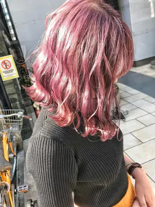 ミディアム メンズ縮毛矯正 ニュアンスパーマのヘアスタイル