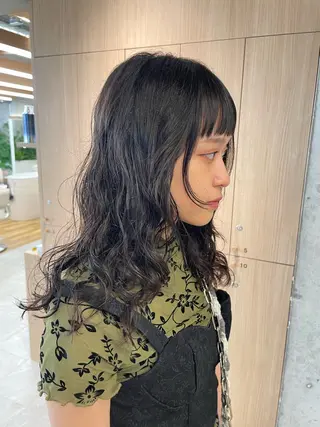 セミロング パーマ Toiro 横浜所属・🎀レイヤー/パーマ カラー/ai🎀のヘアスタイル