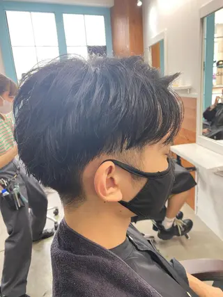 メンズ シャドウパーマ/ 波巻パーマYu-Kiのヘアスタイル