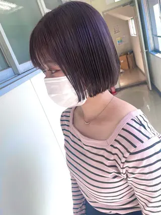 ショート カラー ヘアアレンジ テラ mimi.3c'sのマツエク・マツパデザイン