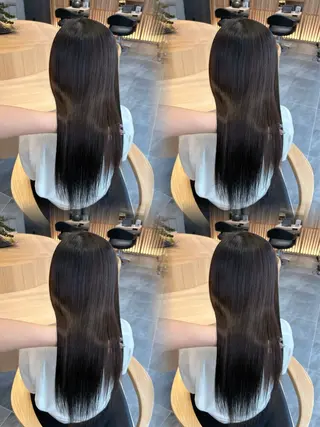 セミロング Ella所属・nana【艶髪】/ レイヤー/縮毛矯正のヘアスタイル