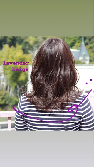 セミロング カラー Viage （ビアージュ）のヘアスタイル