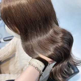 セミロング カラー noa hair design 町田店所属・miyu♡̷̷ 韓国ヘア/顔まわりのヘアスタイル
