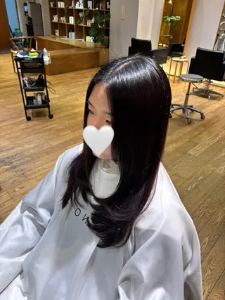 カラー 透明感カラー🩵 かのは🐰🪽のヘアスタイル