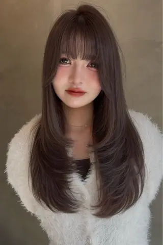 ロング カラー ヘアアレンジ 韓国レイヤーカット★ 小林大樹のヘアスタイル