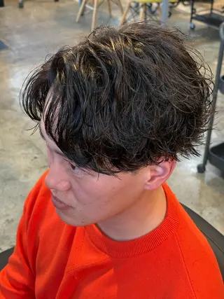 ショート パーマ メンズ 🌀rooomen 各務原/龍之介のヘアスタイル