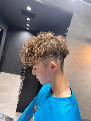 ショート パーマ メンズ 【メンズサロン】 BLUCK 横浜のヘアスタイル