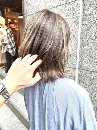 ミディアム カラー 岡崎勇人/レイヤー/ 韓国/ケラチンTRのヘアスタイル