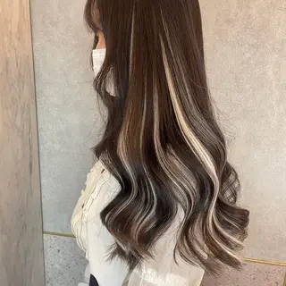 ロング カラー 新宿/韓国ヘア 中明度カラー/かやのヘアスタイル