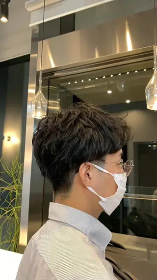 パーマ メンズ 韓国レイヤー✨ yasuko銀座のヘアスタイル