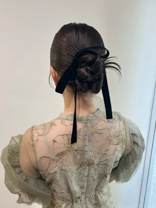 ミディアム ヘアアレンジ men's/マツエク /カラー🎀ヒカルのマツエク・マツパデザイン