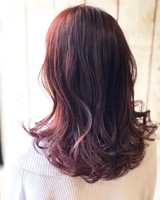 セミロング カラー hair salon Ranun髪質改善のヘアスタイル