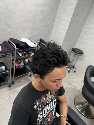 パーマ メンズ クラシックスタイル 💈鈴木洵誠のヘアスタイル