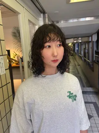 ミディアム パーマ kaito パーマ募集！🔵のヘアスタイル