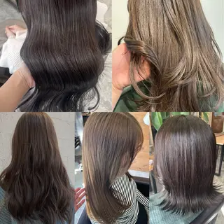 セミロング カラー 艶カラー/ハイトーン Anjuのヘアスタイル