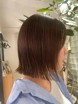 ショート パーマ 🤍透明感カラー/ レイヤー/SUのヘアスタイル