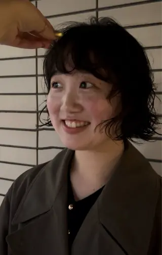 ショート パーマ デザインカット/ パーマ/nanaのヘアスタイル