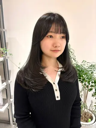 セミロング カラー ヘアアレンジ 透明感カラー/ レイヤーkotonoのヘアスタイル