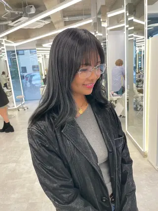 セミロング カラー Brown 藤沢店のヘアスタイル