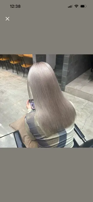 カラー 🍓垢抜けハイトーン 🍓HINAのヘアスタイル