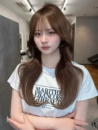 ロング カラー ヘアアレンジ ⭐️ショート/ボブ/ 艶カラー/りょうがのヘアスタイル