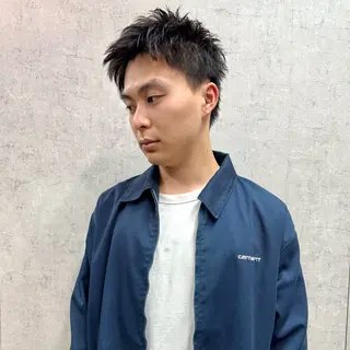 ショート パーマ メンズ 【池袋/スパイキー ショート】ⓝⓘⓜⓤのヘアスタイル