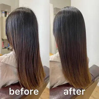 セミロング KIZU 髪質改善 オカルト怪談のヘアスタイル