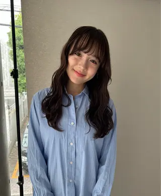 ロング カラー ヘアアレンジ 艶髪/レイヤーカット 🐣misakiのヘアスタイル