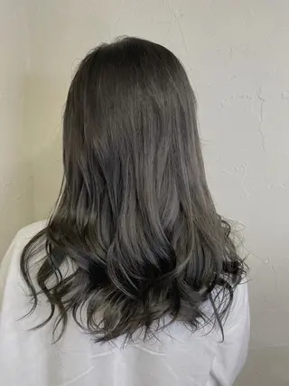 セミロング カラー 髪質改善/レイヤー ストウシンゴのヘアスタイル