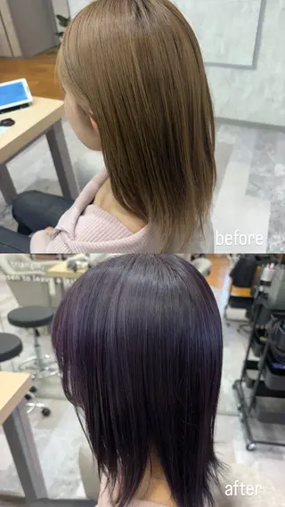 カラー tokute 片岡心🐥のヘアスタイル