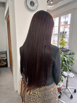 ロング カラー レイヤーボブ/ 艶カラー/サナ🌼のヘアスタイル