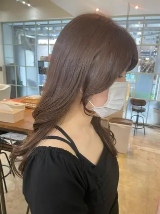 ロング カラー 【完全個室】髪質改善 暖色カラー/山崎唯奈のヘアスタイル